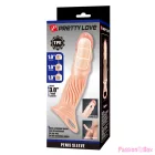 PRETTY LOVE - TEXTURED PENIS SHEATH WITH EXTENDERS