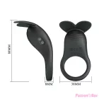 PRETTY LOVE - CARLTON PENIS RING WITH CLITORAL STIMULATOR