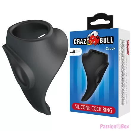 CRAZY BULL - ZADOK ERGONOMIC RING WITH PERINEAL STIMULATOR