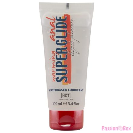 HOT - ANAL SUPERGLIDE WARMING LIQUID PLEASURE WATERBASED LUBRICANT 100 ML