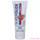 HOT - SUPERGLIDE EDIBLE LUBRICANT WATERBASED RASPBERRY 75 ML