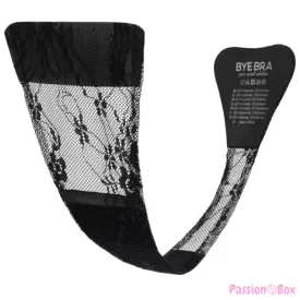 BYE-BRA - ADHESIVE THONG LACE BLACK ONE SIZE