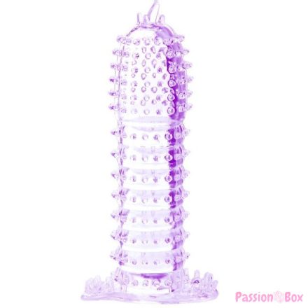 BAILE - PENIS SHEATH WITH STIMULATING POINTS PURPLE 14 CM
