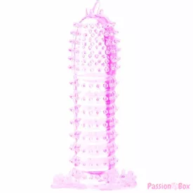 BAILE - PENIS SHEATH WITH PINK STIMULATING POINTS 14 CM