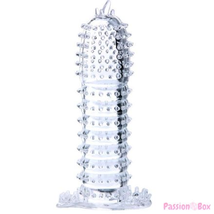 BAILE - PENIS SHEATH WITH TRANSPARENT STIMULATING POINTS 14 CM
