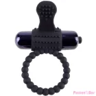 FANTASY C-RINGZ - BLACK SILICONE VIBRATING RING